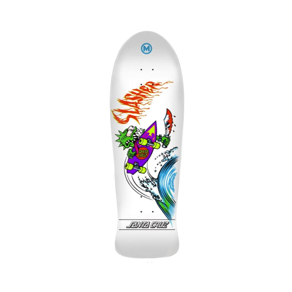 Santa Cruz Skateboard Deck Meek OG Slasher Reissue 10" x 31.13" White 15.375" WB