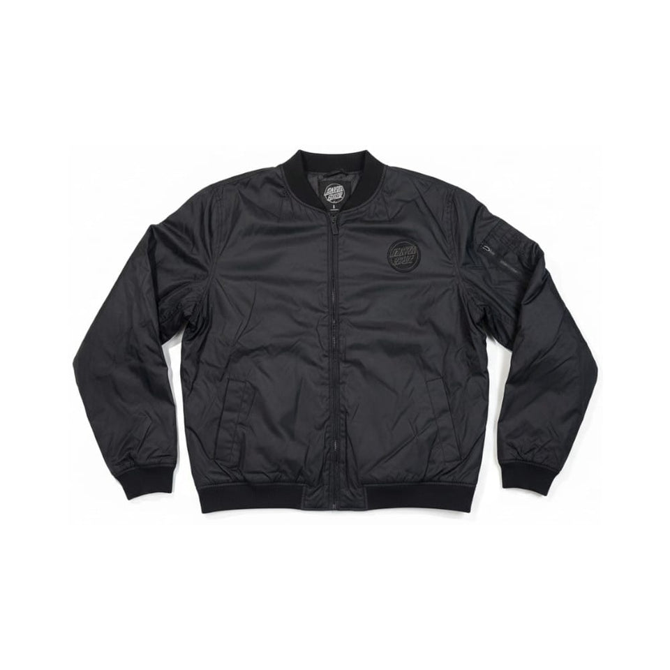 Santa Cruz Cabrillo Bomber Jacket Black - 50-50 Skate Shop