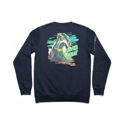 Santa Cruz Hand Wave Crewneck Acid Black - 50-50 Skate Shop