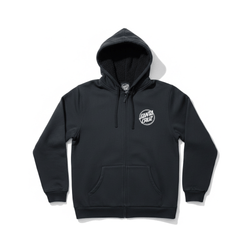Santa Cruz Keyline Sherpa Zip Hoodie OD Black - 50-50 Skate Shop