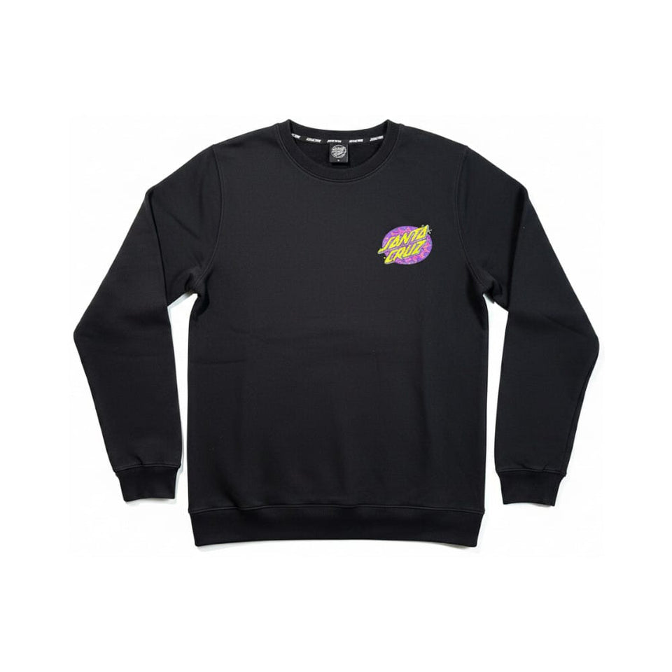 Santa Cruz Psychedelic Dot Crewneck Black - 50-50 Skate Shop