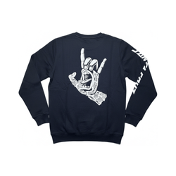 Santa Cruz Rock Hand Crewneck Black - 50-50 Skate Shop