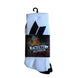 Macbeth Pennant Crew Socks White Black - 50-50 Skate Shop