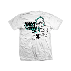 Snot Wheel Co Bad Boi Tee White - 50-50 Skate Shop