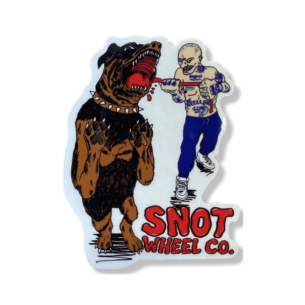 Snot Wheel Co Big Dawg Sticker (Sold Individually) - 50-50 Skate Shop
