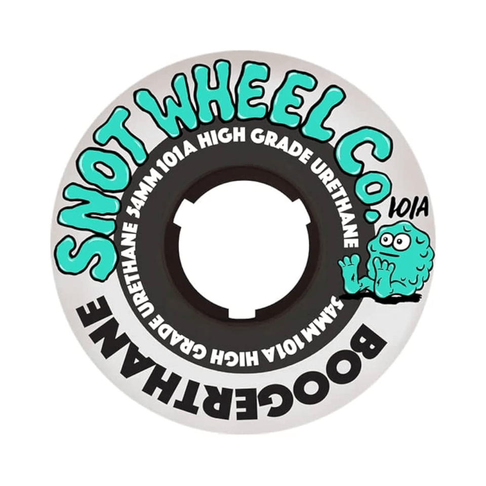 Snot Wheel Co Boogerthane 54mm 101a White Black - 50-50 Skate Shop