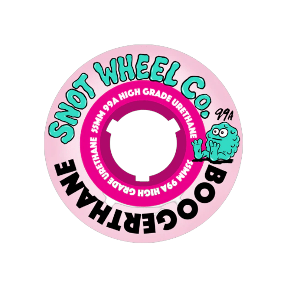 Snot Wheel Co Boogerthane 55mm 99a Pink Pink - 50-50 Skate Shop