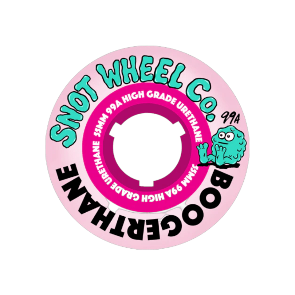 Snot Wheel Co Boogerthane 55mm 99a Pink Pink - 50-50 Skate Shop