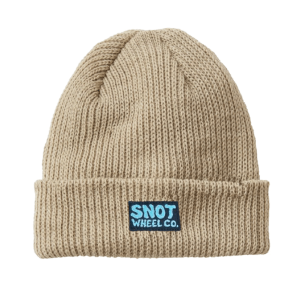 Snot Wheel Co Label Beanie Beige - 50-50 Skate Shop