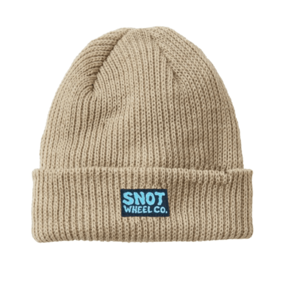 Snot Wheel Co Label Beanie Beige - 50-50 Skate Shop
