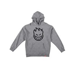 Spitfire Skate Sweater Hoodie Bighead Heather Grey Black - 50-50 Skate Shop
