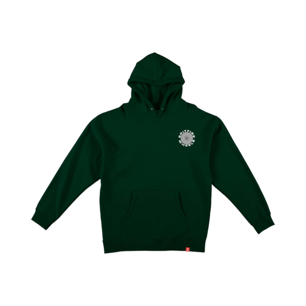 Spitfire Skate Sweater Hoodie Classic 87 Swirl Dark Green White 50-50 Skate Shop