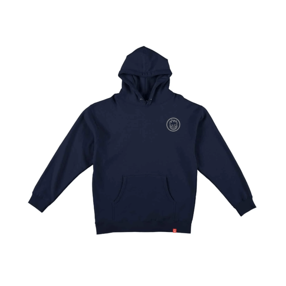Spitfire Skate Sweater Hoodie Classic Swirl Navy Silver - 50-50 Skate Shop
