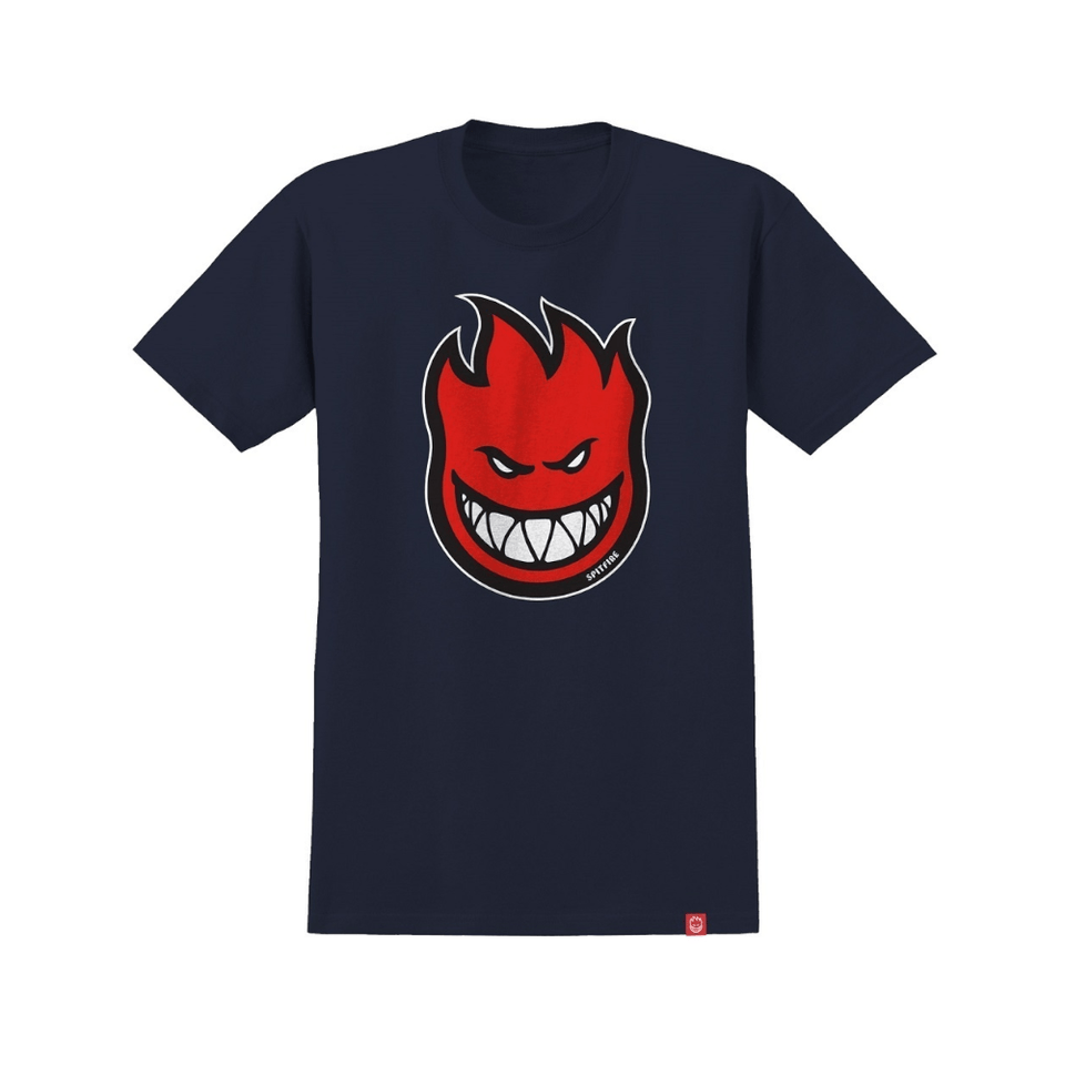 Spitfire Skate Youth Tee Bighead Fill Navy Red - 50-50 Skate Shop