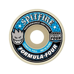 Spitfire Wheel F4 99D Conical Full 52mm Blue White - Set of 4 - 50-50 Skate Shop
