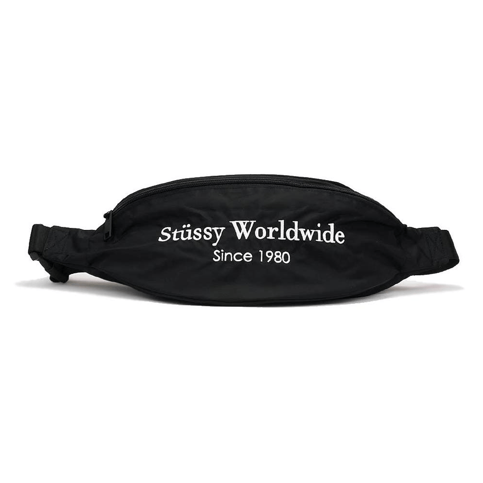 Stussy Stock Messenger Bag Embroidered Logo Black | 50-50