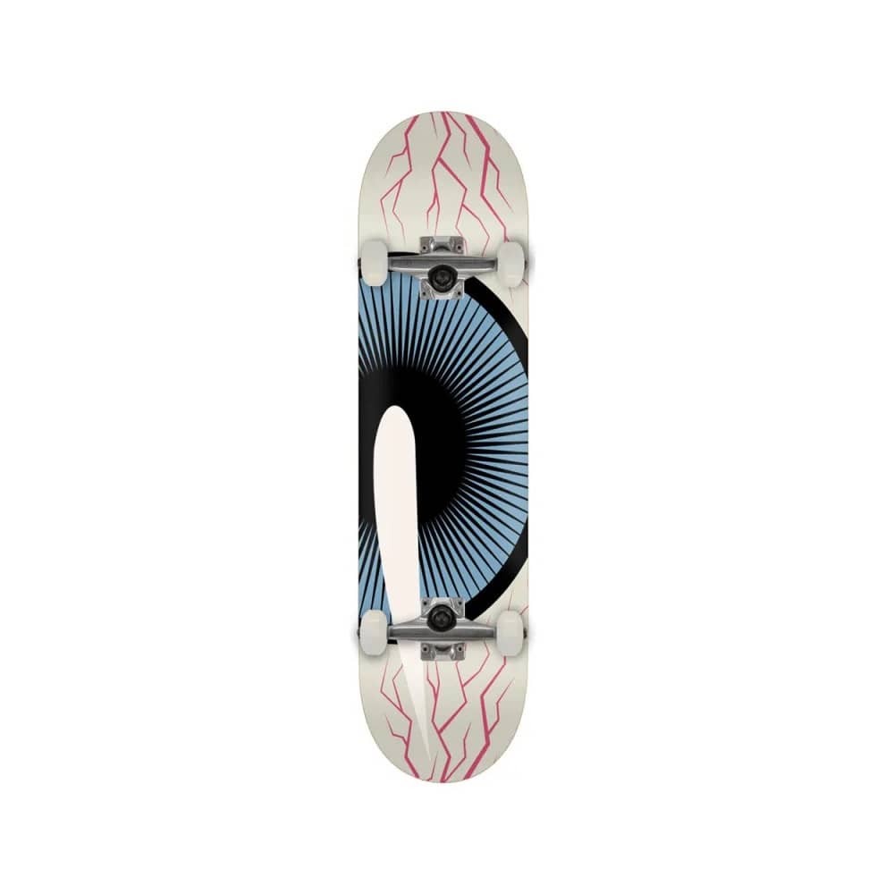 Toy Machine Skateboard Complete Big Eyeballs 8.13" x 31.95" Tan 14" WB