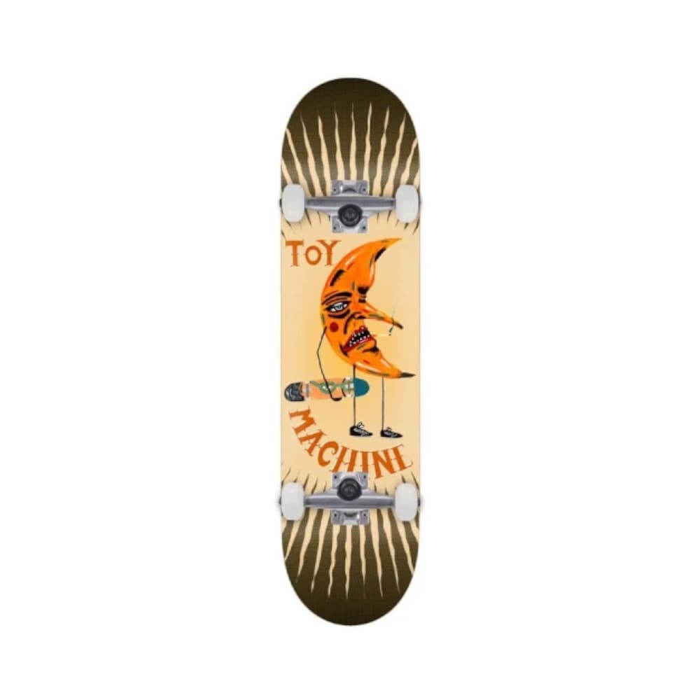 Toy Machine Skateboard Complete Moon Man 8.5" x 32" Cream 14.25" WB