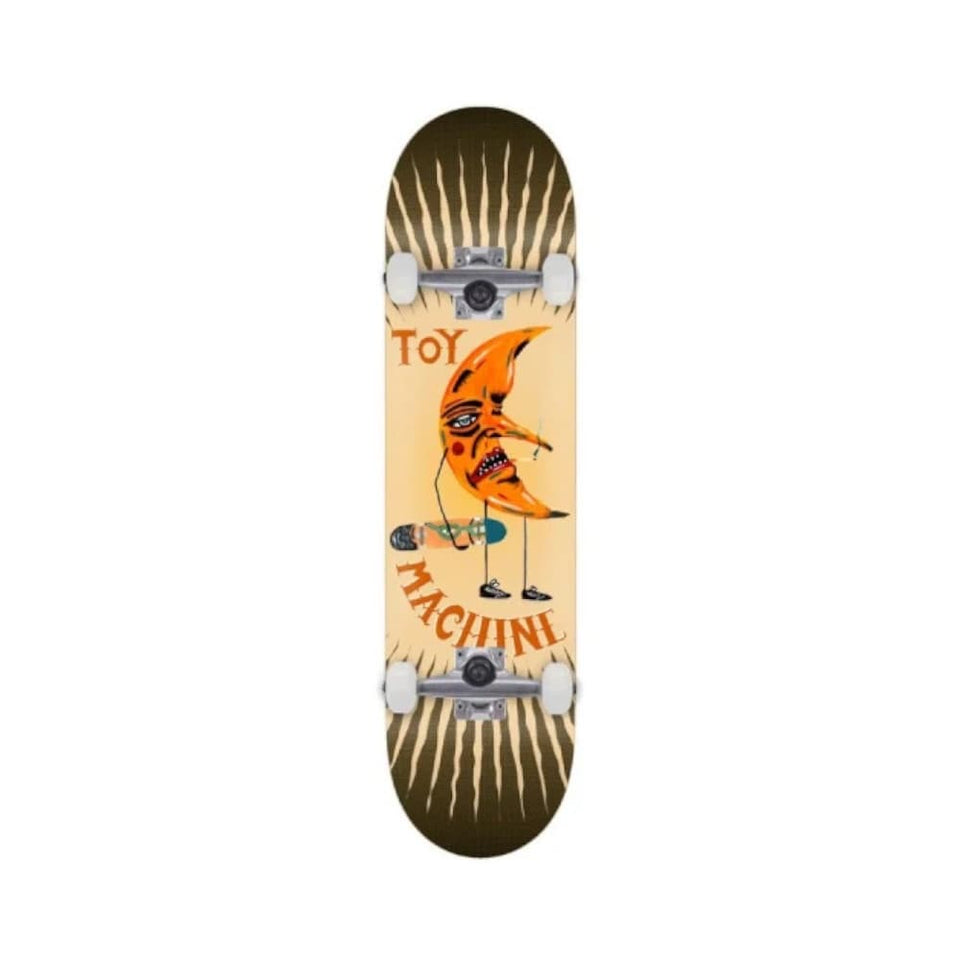 Toy Machine Skateboard Complete Moon Man 8.5" x 32" Cream 14.25" WB