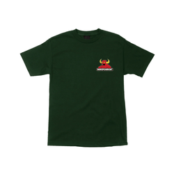 Toy Machine x Independent Skate Mash Up Tee Forest Green