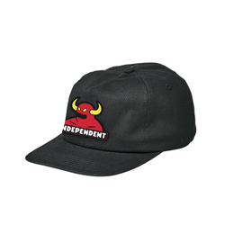 Toy Machine x Independent Skate Snapback Unstructured Mid Hat Black - 50-50 Skate Shop