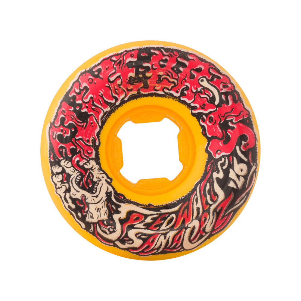 Santa Cruz Skateboard Wheels Vomit Mini II 53mm 97A Orange- Set of 4 - 50-50 Skate Shop