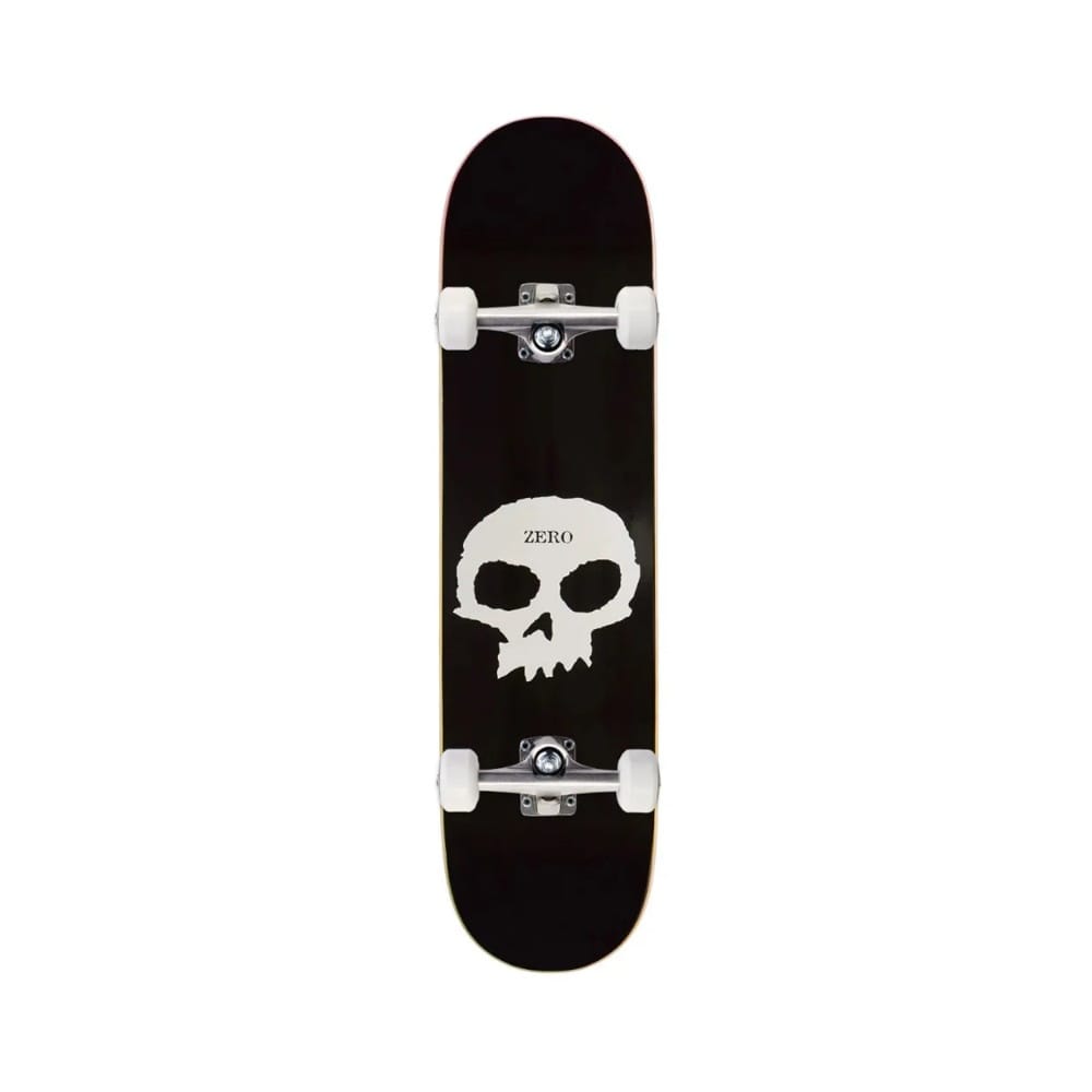 Zero Skateboard Complete Single Skull 8.0" x 31.6" Black 14" WB