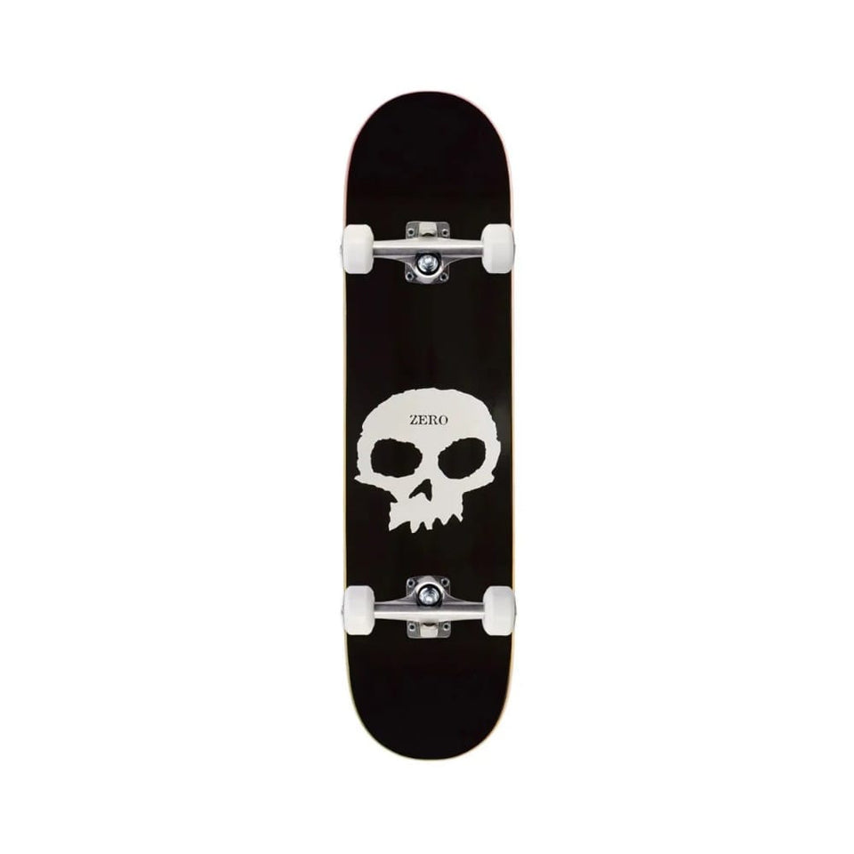 Zero Skateboard Complete Single Skull 8.0" x 31.6" Black 14" WB