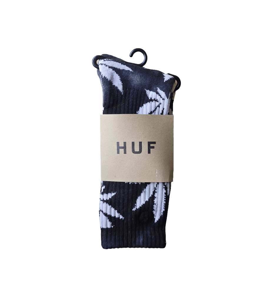 Huf Socks Crew Tie Dye Plantlife Black - 50-50 Skate Shop