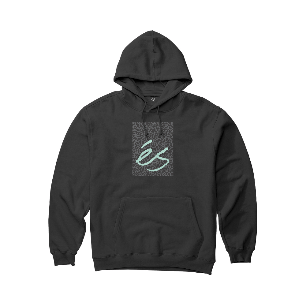 eS Elephant Block Hoodie Black - 50-50 Skate Shop