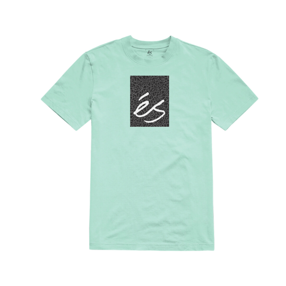 eS Elephant Block Tee Mint - 50-50 Skate Shop