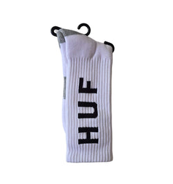 HUF Socks CoolMax Original Logo Crew Sock White