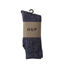 HUF Socks Quake Crew Sock Black