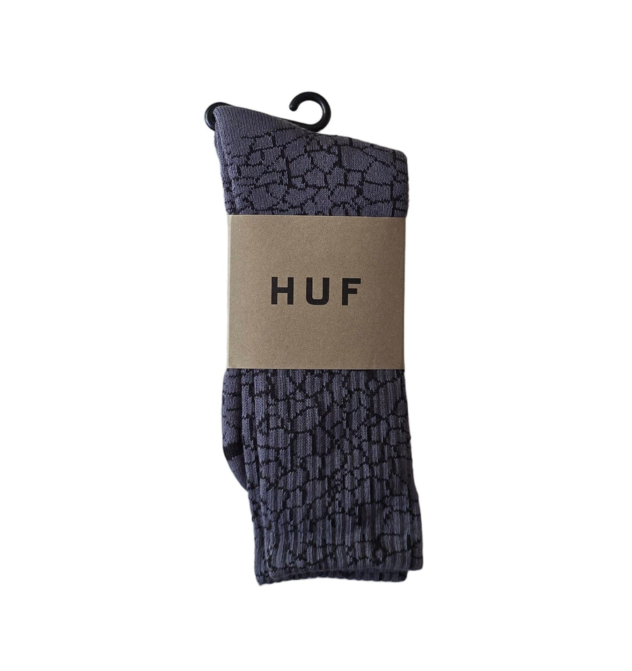 HUF Socks Quake Crew Sock Black