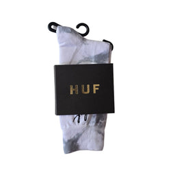 Huf Socks Script Logo Crystal Wash White
