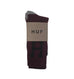 HUF Classic H Crew Sock Wine