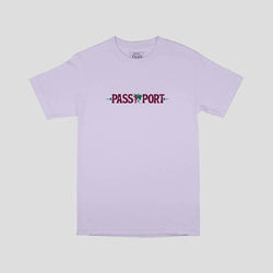 Passport Skate Life Of Leisure Embroidery Tee Lavander - 50-50 Skate Shop