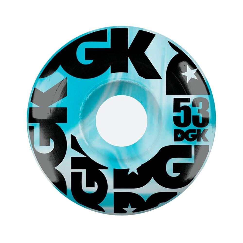 DGK Skateboard Wheels Swirl Formula 52mm 101a Blue - 50-50 Skate Shop