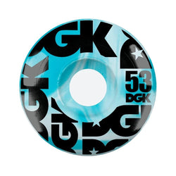 DGK Skateboard Wheels Swirl Formula 52mm 101a Blue - 50-50 Skate Shop