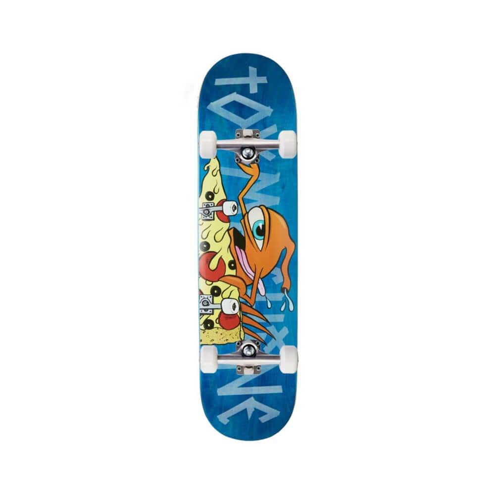 Toy Machine Skateboard Complete Pizza Sect 7.75" x 31.75" Blue 13.875" WB - 50-50 Skate Shop
