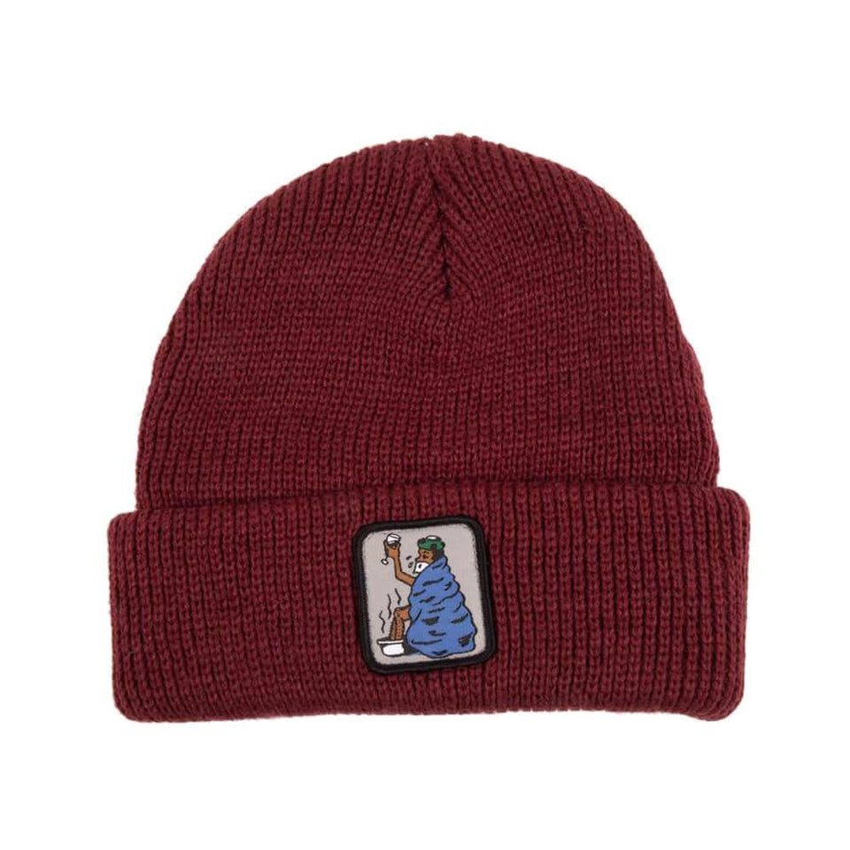 Passport Skate Cold Out Beanie Burgundy - 50-50 Skate Shop