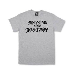 Thrasher Skate & Destroy Tee Grey - 50-50 Skate Shop