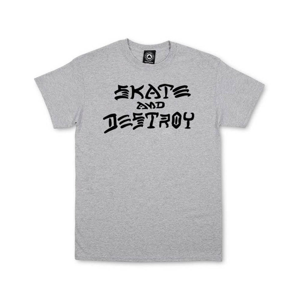 Thrasher Skate & Destroy Tee Grey - 50-50 Skate Shop