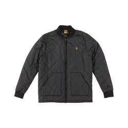 Krooked Jacket Embroidered Diamond K Quilt Black Gold - 50-50 Skate Shop