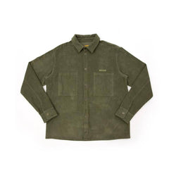 WKND Long Sleeve Shirt Major Cord Button Up Forest Green - 50-50 Skate Shop