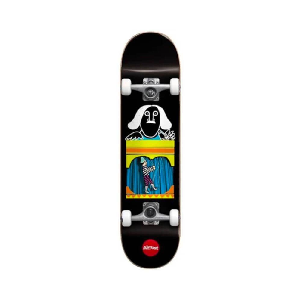 Almost Skateboard Complete Puppet Master FP 8.125" x 31.625" Black 14.25" WB - 50-50 Skate Shop