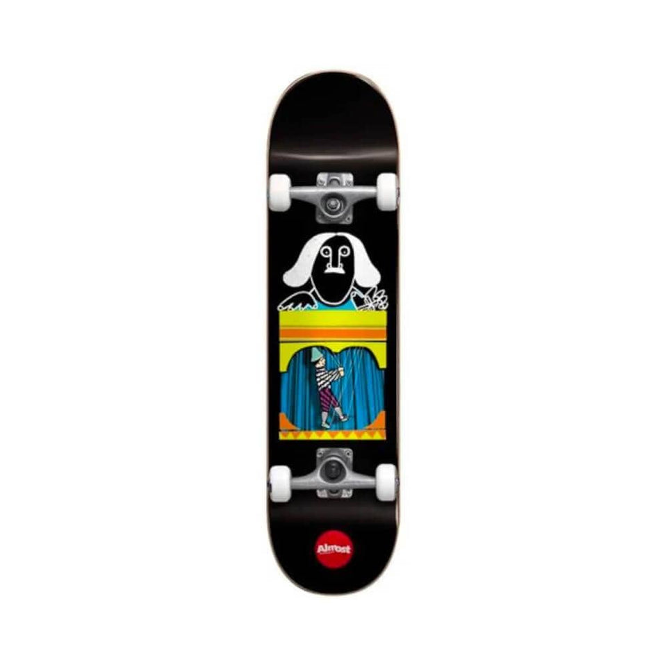 Almost Skateboard Complete Puppet Master FP 8.125" x 31.625" Black 14.25" WB - 50-50 Skate Shop