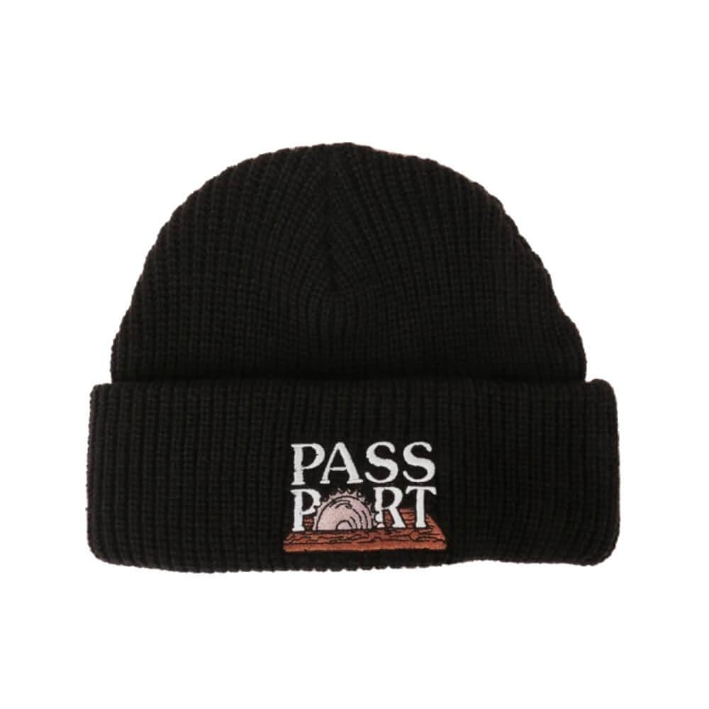 Passport Skate Circle Saw Beanie Black - 50-50 Skate Shop