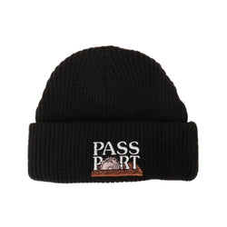 Passport Skate Circle Saw Beanie Black - 50-50 Skate Shop