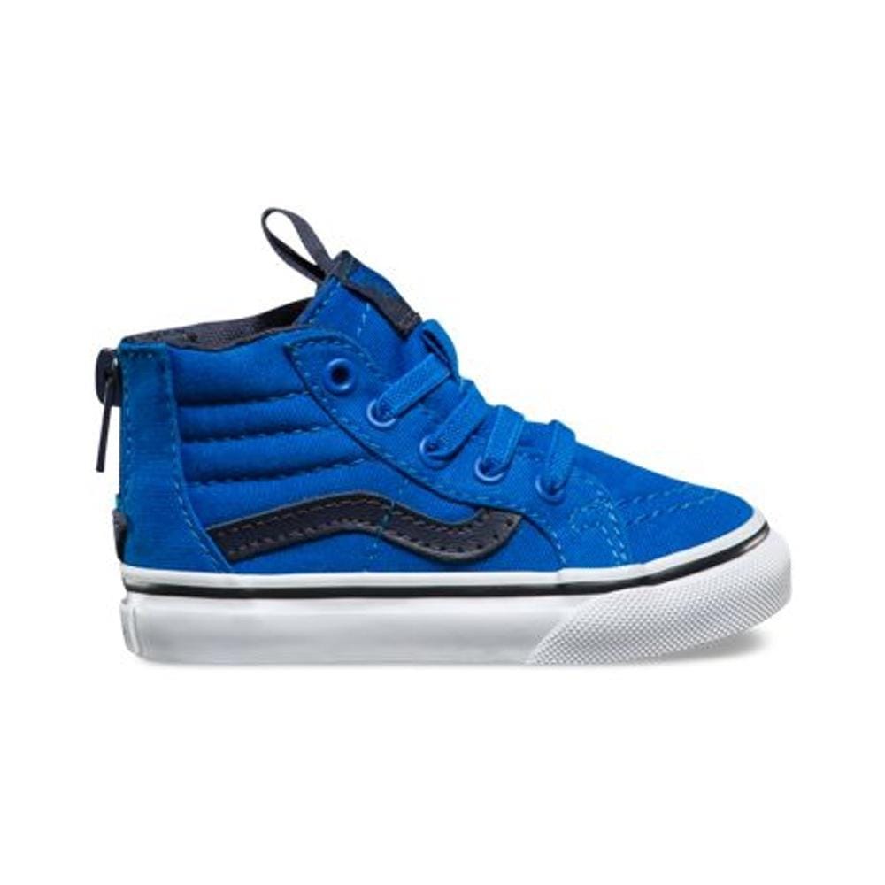 Vans Kids Sk8 Hi Zip Imperial (Canvas) Imperial Blue Parisian Night - 50-50 Skate Shop
